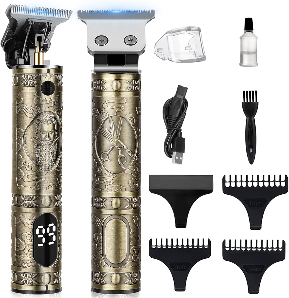 KEZU Professional Cut & SHAVE with Close Cutting T Blade (LED Display)