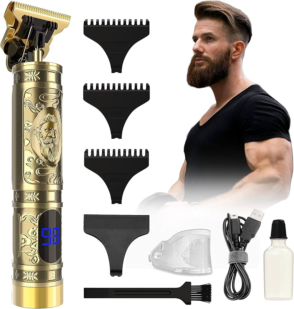 KEZU Professional Cut & SHAVE with Close Cutting T Blade (LED Display)