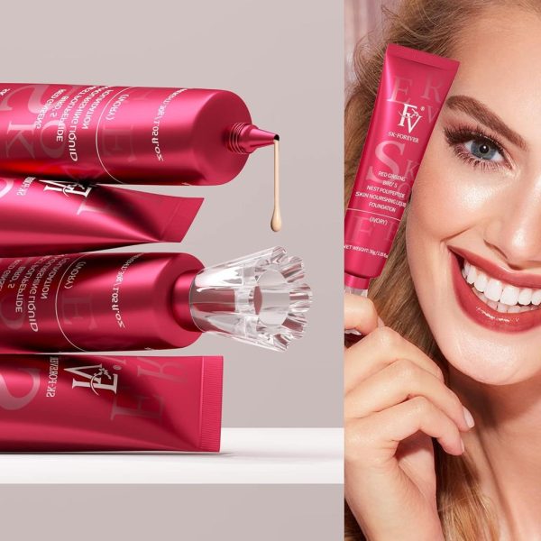 1+1 Fv Liquid Foundation Full Coverage Waterproof