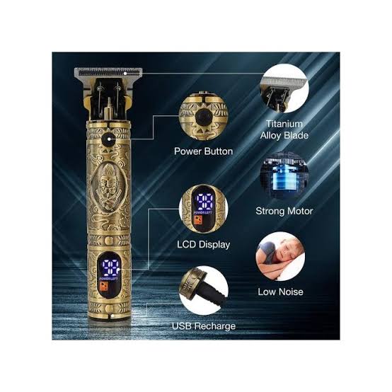 KEZU Professional Cut & SHAVE with Close Cutting T Blade (LED Display)