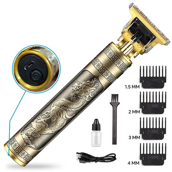 (T9 Trimmer)Metal Body Professional Beard Trimmer Haircut Shaving Machine For Men
